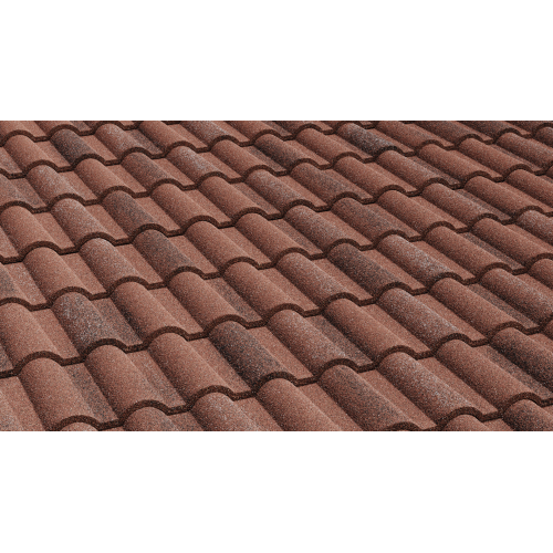 Композитная черепица AeroDek Firenze средиземноморская терракота, 1100*375 мм