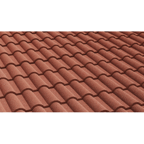 Композитная черепица AeroDek Firenze терракота, 1100*375 мм
