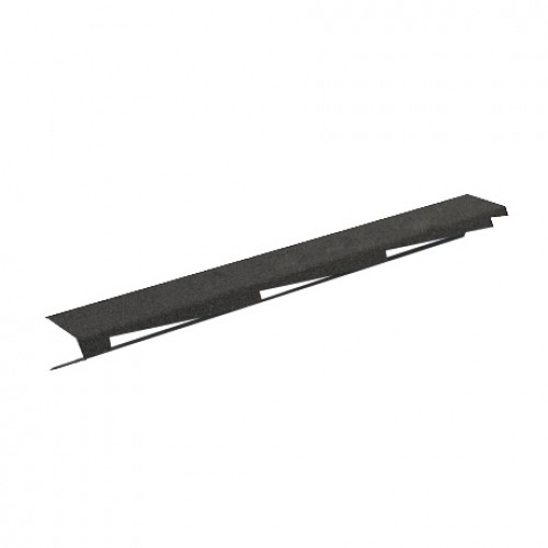 Фронтонная планка левая AeroDek Tradition черный бриллиант, 120*1250 мм