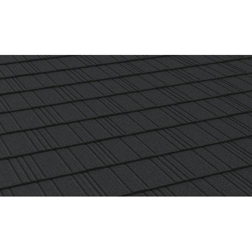 Композитная черепица AeroDek Robust черный бриллиант, 1300*360 мм