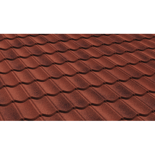 Композитная черепица AeroDek Tradition античный красный, 1324*410 мм