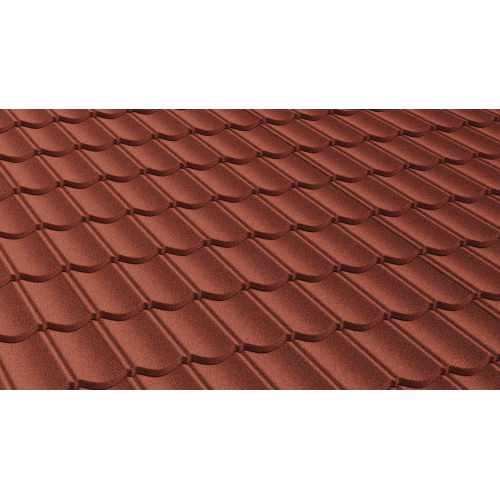 Композитная черепица AeroDek Tradition терракота, 1324*410 мм