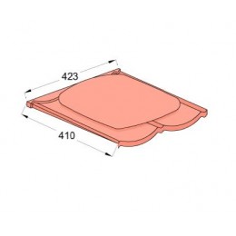 Вентилятор кровельный AeroDek Tradition античный красный, 423*410 мм