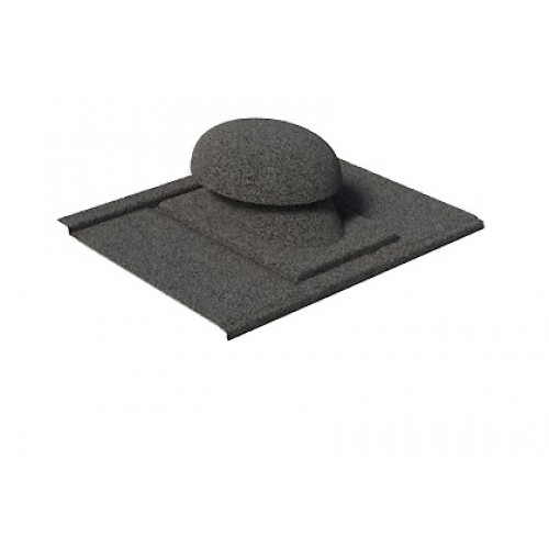 Вентилятор санитарный AeroDek Robust антрацит, 454*364 мм