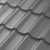 Металлочерепица AQUASYSTEM Стокгольм, St PE MATT Rooftop Matt 0,50мм (Zn180) RAL 7024 - графитовый серый