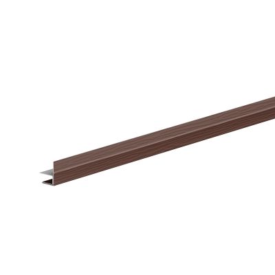 F-профиль AQUASYSTEM L=2 м St PE 0,45мм (Zn140) RAL 8017 - коричневый шоколад