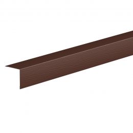 Планка угловая внешняя AQUASYSTEM L=2 м AL PE RAL 8017 - коричневый шоколад