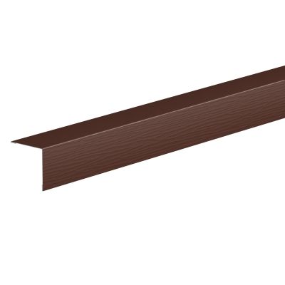 Планка угловая внешняя AQUASYSTEM L=2 м St PE 0,45мм (Zn140) RAL 8017 - коричневый шоколад