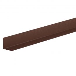 Планка угловая внутренняя AQUASYSTEM L=2 м AL PE RAL 8017 - коричневый шоколад
