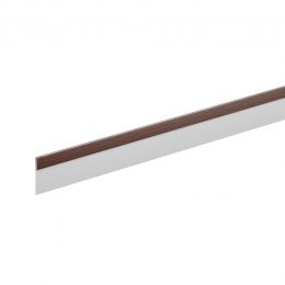 Финишная планка AQUASYSTEM L=2 м St PURAL MATT 0,5мм (Zn275) RAL 8017 - коричневый шоколад