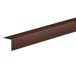 Планка угловая внешняя AQUASYSTEM L=2 м St PE MATT 0,45мм (Zn140) RAL 8017 - коричневый шоколад