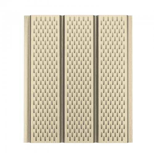 Софит алюминиевый с полной перфорацией AQUASYSTEM 2,4*0,326/0,303 м Al PE MATT RAL 1015 - слоновая кость