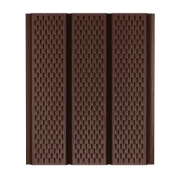 Софит с полной перфорацией AQUASYSTEM 1,0*0,326/0,303 м St PE 0,45мм (Zn140) RAL 8017 – коричневый шоколад
