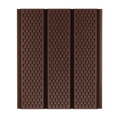Софит металлический с полной перфорацией AQUASYSTEM 1,0*0,326/0,303 м St PE 0,45мм (Zn140) RAL 8017 – коричневый шоколад
