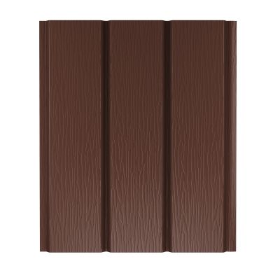 Софит металлический без перфорации AQUASYSTEM 1,0*0,326/0,303 м St PE 0,5мм (Zn275) RAL 8017 - коричневый шоколад