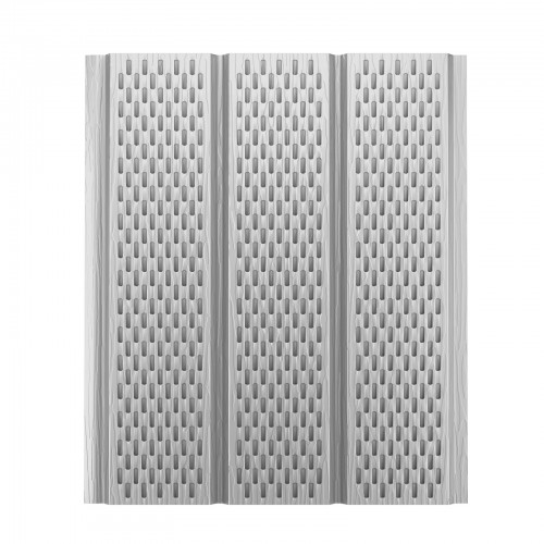 Софит металлический с полной перфорацией AQUASYSTEM 3,0*0,326/0,303 м St PE 0,5мм (Zn275) RR 20 – белый