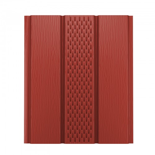 Софит металлический с центральной перфорацией AQUASYSTEM 3,0*0,326/0,303 м St PURAL 0,5мм (Zn275) RR 29 – красный