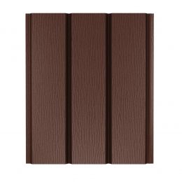 Софит без перфорации AQUASYSTEM 1,0*0,326/0,303 м St PURAL MATT 0,5мм (Zn275) RAL 8017 - коричневый шоколад