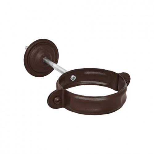 Хомут с комплектом крепление AQUASYSTEM, D150/100 мм, PURAL MATT RAL 8017 – коричневый шоколад