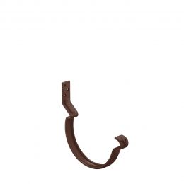 Крюк крепления желоба короткий AQUASYSTEM, L=60мм, D125/90 мм, PURAL MATT RAL 8017 – коричневый шоколад