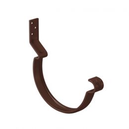 Крюк крепления желоба короткий AQUASYSTEM, L=60мм, D150/100 мм, PURAL RAL 8017 – коричневый шоколад