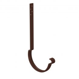 Крюк крепления желоба удлиненный AQUASYSTEM, L=230мм, D125/90 мм, PURAL RAL 8017 – коричневый шоколад