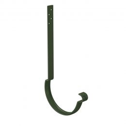 Крюк крепления желоба удлиненный AQUASYSTEM, L=230мм, D150/100 мм, PURAL RR 11 – темно-зеленый