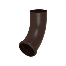 Отвод трубы декорированный 72° AQUASYSTEM, D150/100 мм, PURAL MATT RAL 8017 – коричневый шоколад