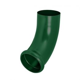 Отвод трубы декорированный 72° AQUASYSTEM, D150/100 мм, PURAL RAL 6005 – зеленый