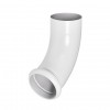 Отвод трубы декорированный 72° AQUASYSTEM, D150/100 мм, PURAL RR 20 – белый