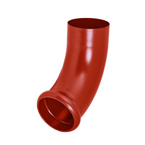 Отвод трубы декорированный 72° AQUASYSTEM, D150/100 мм, PURAL RR 29 – красный