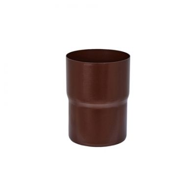 Соединитель трубы AQUASYSTEM, D125/90 мм, PURAL RAL 8017 – коричневый шоколад