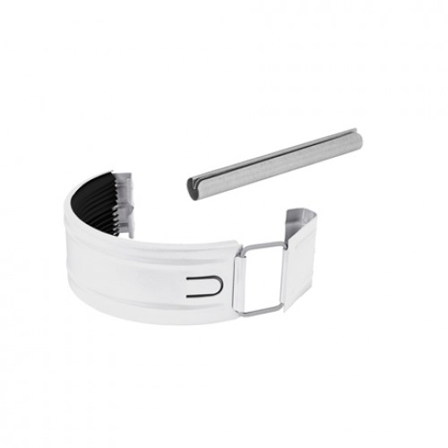 Соединитель желоба в комплекте AQUASYSTEM, D150/100 мм, PURAL RR 20 – белый