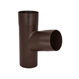 Тройник AQUASYSTEM, D125/90 мм, PURAL MATT RAL 8017 – коричневый шоколад