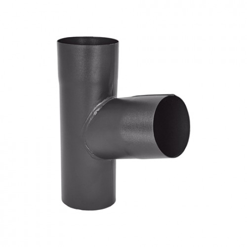 Тройник AQUASYSTEM, D150/100 мм, PURAL MATT RR 23 – темно-серый