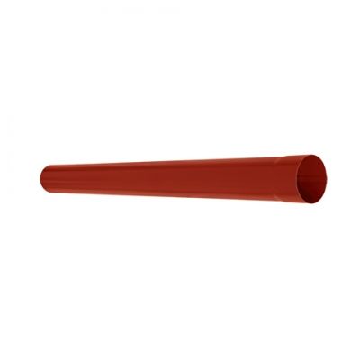 Труба водосточная AQUASYSTEM L=1 м, красный, D125/90 мм, PURAL RR 29