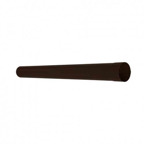 Труба водосточная AQUASYSTEM L=1 м, темно-коричневый, D125/90 мм, PURAL RR 32