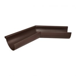 Угол желоба наружный 135° AQUASYSTEM, D150/100 мм, PURAL MATT RAL 8017 – коричневый шоколад