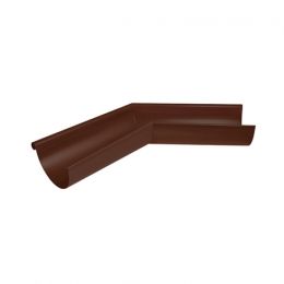 Угол желоба наружный 135° AQUASYSTEM, D150/100 мм, PURAL RAL 8017 – коричневый шоколад