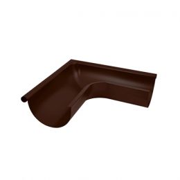 Угол желоба наружный 90° AQUASYSTEM, D125/90 мм, PURAL RAL 8017 – коричневый шоколад