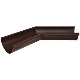 Угол желоба внутренний 135° AQUASYSTEM, D125/90 мм, PURAL MATT RAL 8017 – коричневый шоколад
