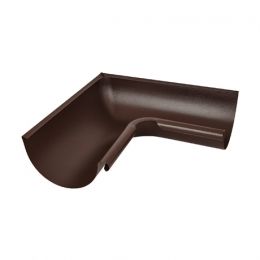 Угол желоба внутренний 90° AQUASYSTEM, D125/90 мм, PURAL MATT RAL 8017 – коричневый шоколад