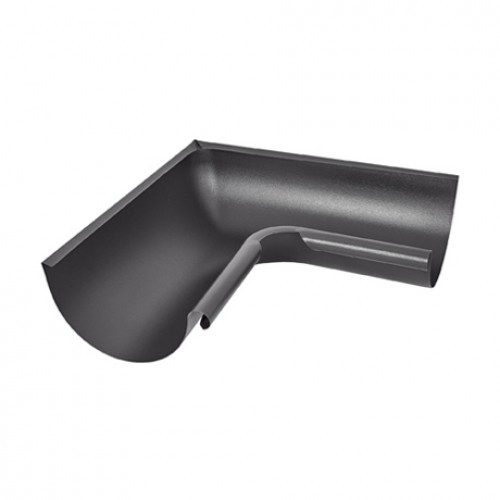 Угол желоба внутренний 90° AQUASYSTEM, D150/100 мм, PURAL MATT RR 23 – темно-серый