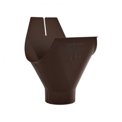 Воронка желоба AQUASYSTEM, D150/100 мм, PURAL MATT RAL 8017 – коричневый шоколад