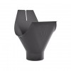 Воронка желоба AQUASYSTEM, D125/90 мм, PURAL MATT RR 23 – темно-серый