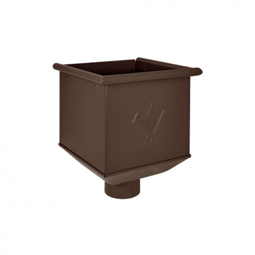 Воронка водосборная AQUASYSTEM, D150/100 мм, PURAL MATT RAL 8017 – коричневый шоколад
