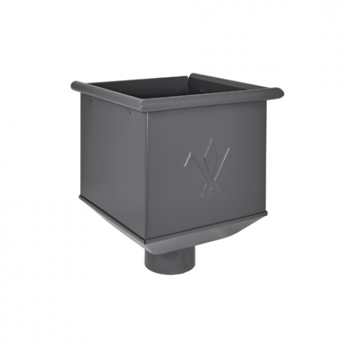 Воронка водосборная AQUASYSTEM, D150/100 мм, PURAL MATT RR 23 – темно-серый