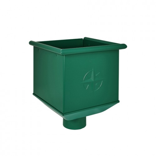 Воронка водосборная AQUASYSTEM, D150/100 мм, PURAL RAL 6005 – зеленый