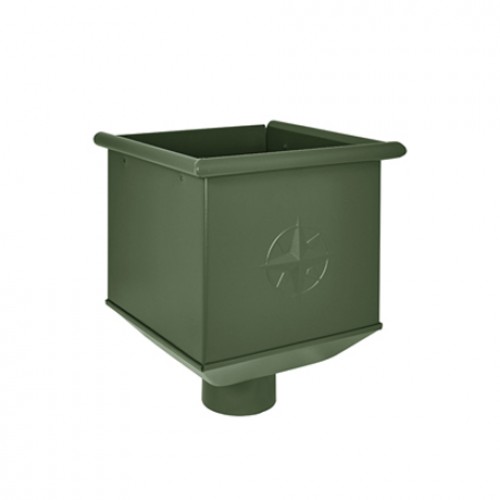 Воронка водосборная AQUASYSTEM, D150/100 мм, PURAL RR 11 – темно-зеленый