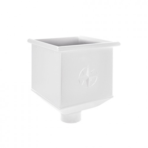 Воронка водосборная AQUASYSTEM, D125/90 мм, PURAL RR 20 – белый